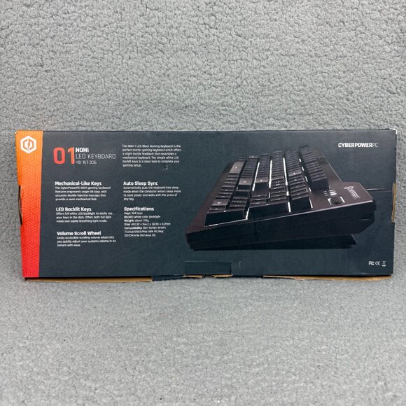 Cyberpower PC 01 NOHI Play Ready Wired Gaming LED Keyboard Backlit KB-161-306Cyb - Picture 8 of 10